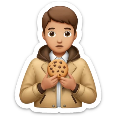 Hiding cookie jar in jacket  sticker