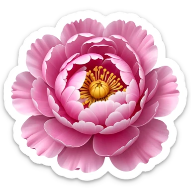 Peony sticker