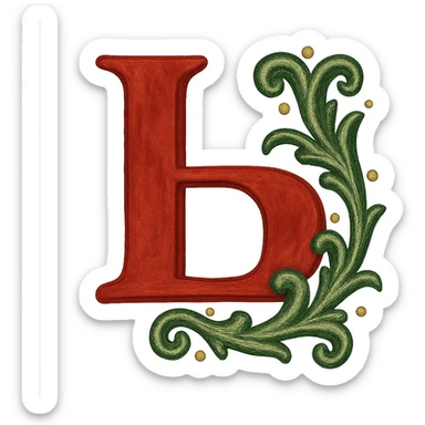 Ъ in the style of the provided example sticker