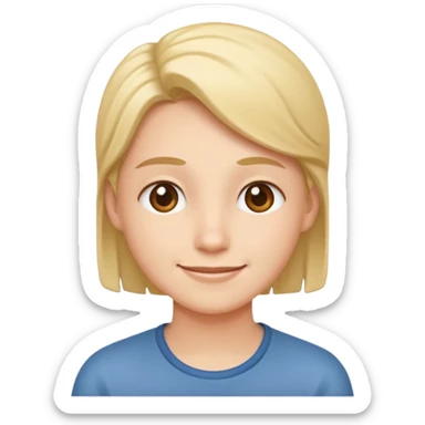 smiley thinking with a smile sticker