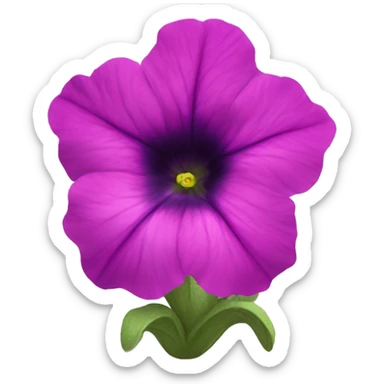 petunia mexicana flower sticker
