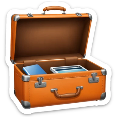 orange Suitcase sticker