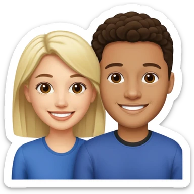 tefi valenzuela and josh king madrid sticker