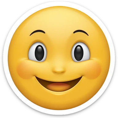 Big smile face sticker