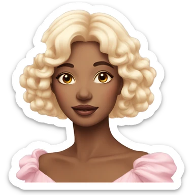 Gorgeous pastel lady with butterflies sticker