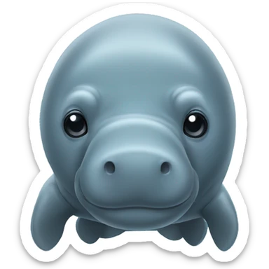 African Manatee sticker