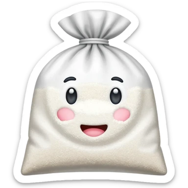 bag of sugar no face sticker