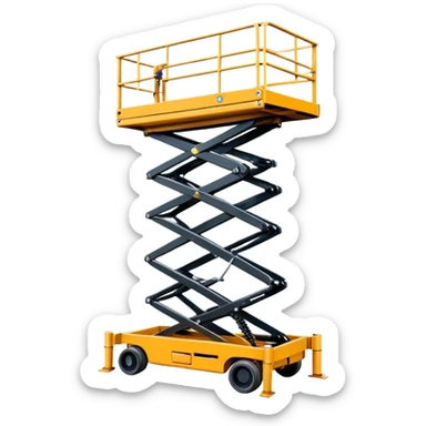 scissor lift sticker