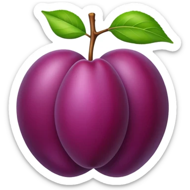 Plum sticker