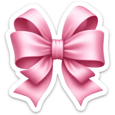 pink bow sticker