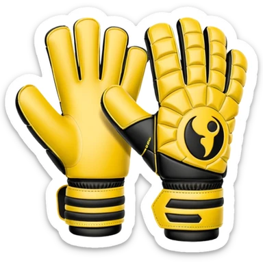 Football goalkeeper gloves sticker