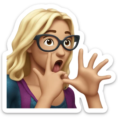 Spiderman blowing a kiss sticker