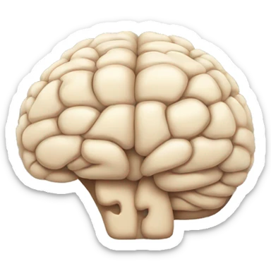 Open minded person with a big brain sticker