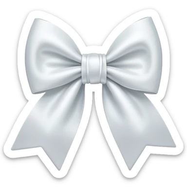 Бантик білий  sticker