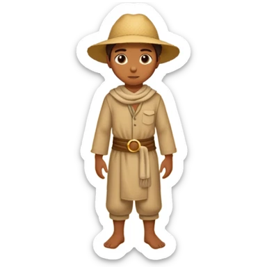 person living in dessert sticker