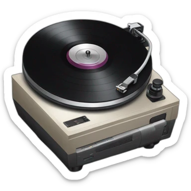 Technics record player sticker