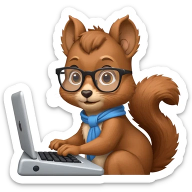 squirrel-programmer sticker