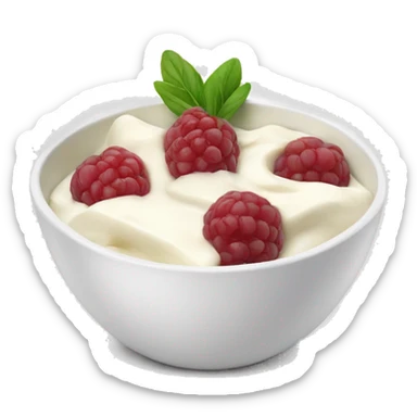 Yoghurt bowl sticker