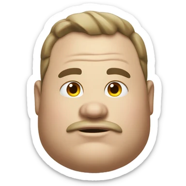 Fat Man living in shed sticker