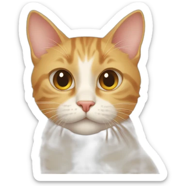 cat with 😪 sticker