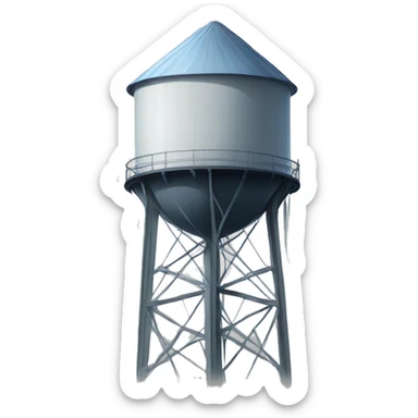 Water tower sticker