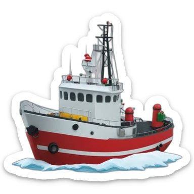 christmas offshore tug sticker