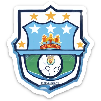 manchester city logo sticker