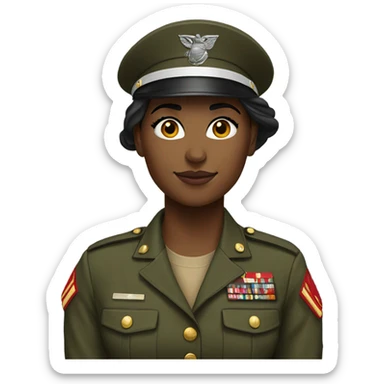 Marine corps white girl with good looking  sticker