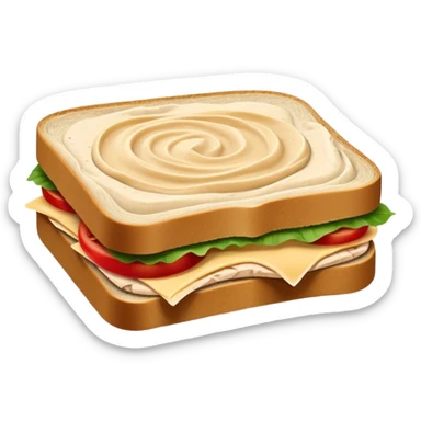 Turkey hummus sandwich  sticker