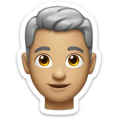 Personne sans cheveux avec tatouages sticker