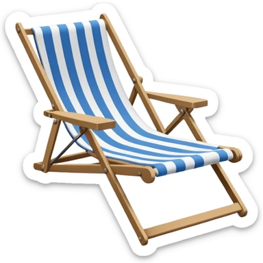 Deck chair sticker