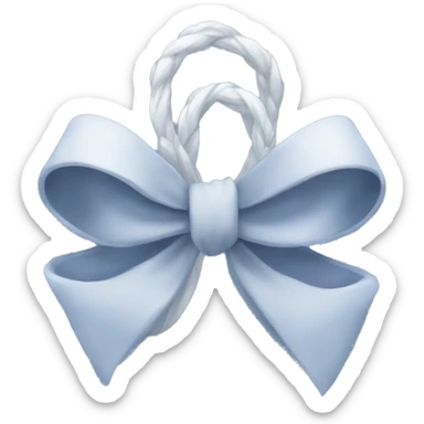 winter aesthetic bow sticker