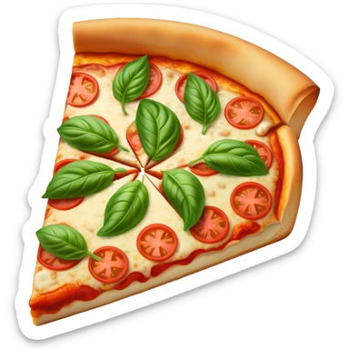 Margarita pizza slice  sticker