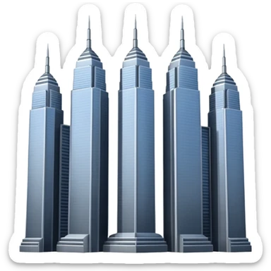 animated emoji of twin towers or 9/11 memes sticker