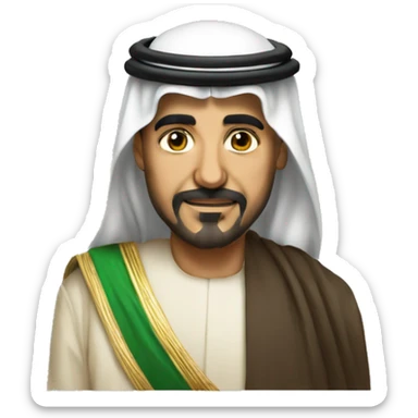 old ibn saud sheikh sticker
