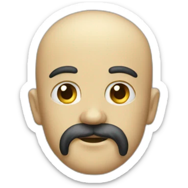 Tête de squelette barbue sticker