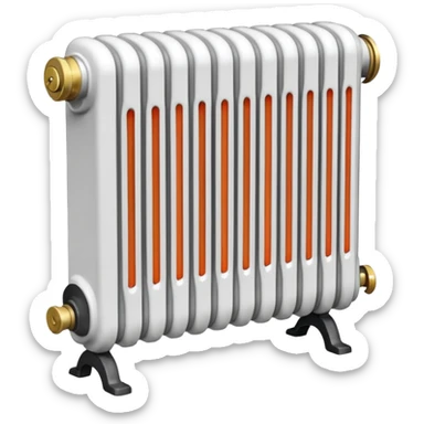 home heating radiator sticker