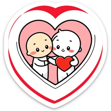 Valentine’s Day card  sticker