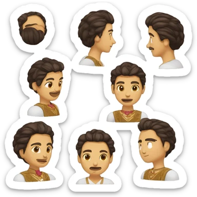 Xóchitl Gálvez pelo corto cafe castaño al hombro vestimenta tradicional sticker