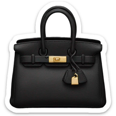 Mini black birkin  sticker