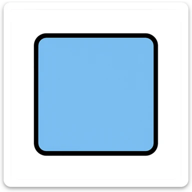 square filled with hex color #85c0f9 with black outline sticker