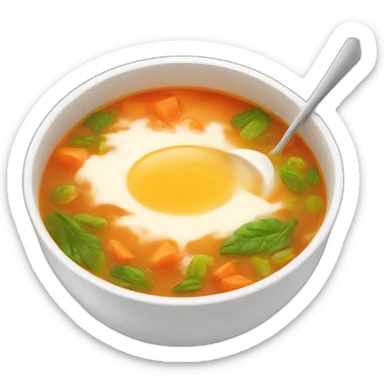 Hot soup sticker