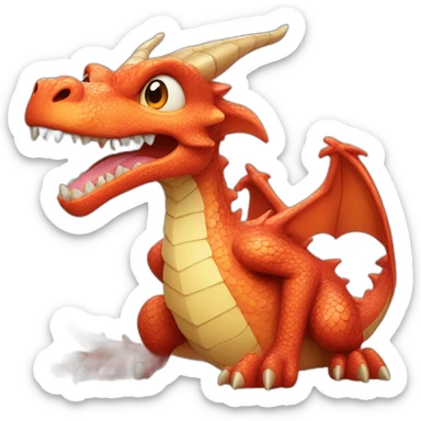 Dragon who play video games sticker