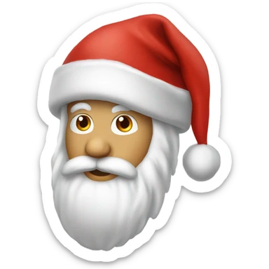 Santa hat red sticker