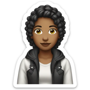 RACIALLY AMBIGOUS GIRL YOUNG DJ sticker