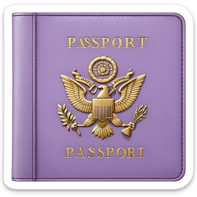Pale Purple passport sticker
