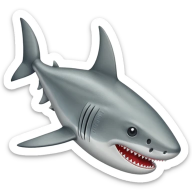 Tiburón con zapatos sticker