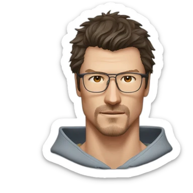 Marat Safin chinese glasses no facialhair sticker