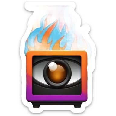 Bfdi firey speaker box. sticker