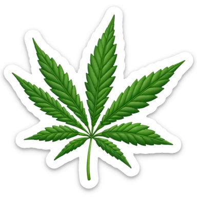 Marijuana Leaf sticker